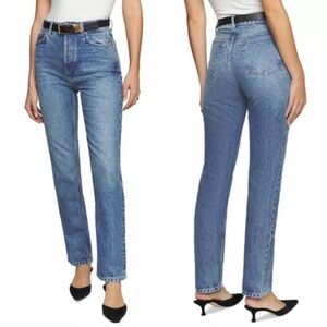 Reformation Blue Straight Leg Jeans